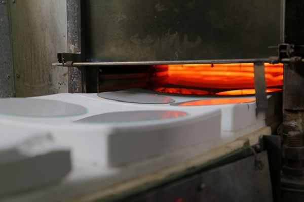 Temperature sensor for glass oven
